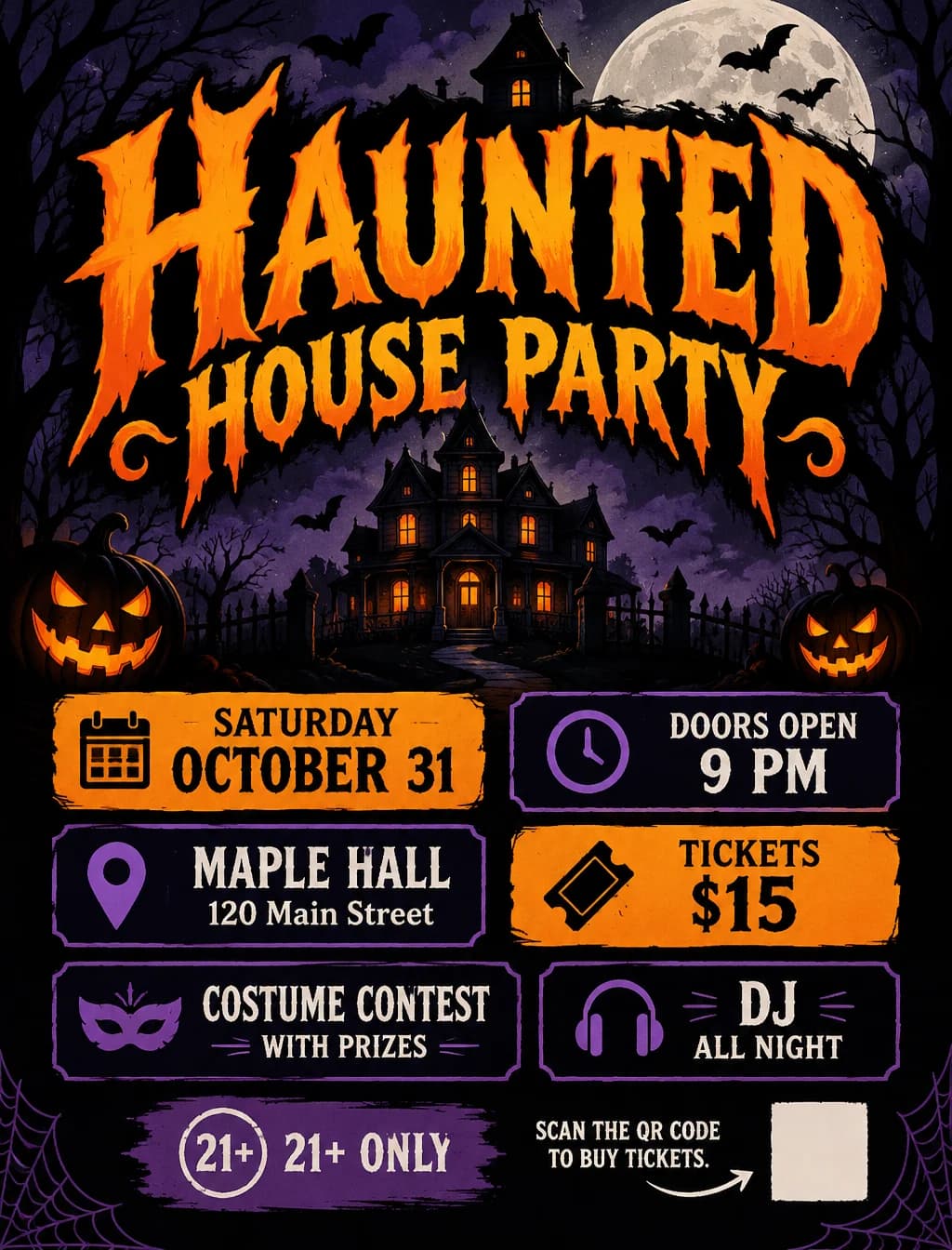 Generador de carteles de Halloween con IA