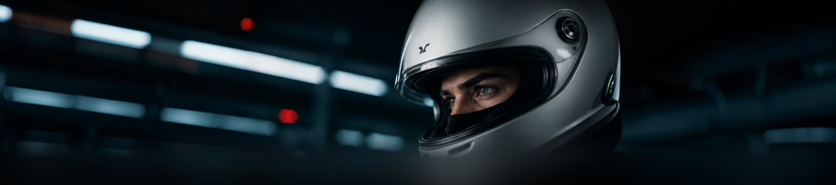 AI generated cinematic helmet scene